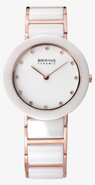 Blanco Y Rosado106 - Reloj Bering Mujer Blanco