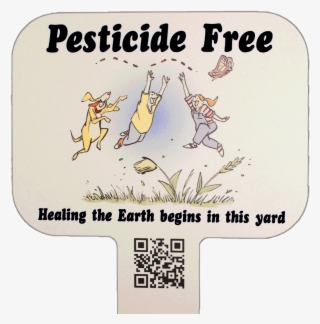 Pesticide-free Yard Sign - Cartoon