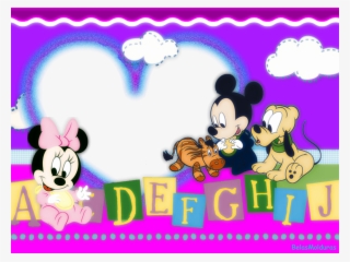 Molduras Muito Fofas Da Turma Do Mickey - Pluto Baby
