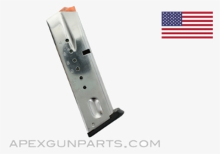 Smith & Wesson Pistol Magazine 15rd, 9mm, Stainless - Flag Of The United States