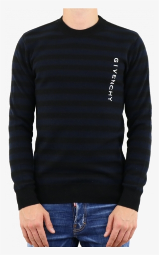 Givenchy Bm904t400n - Black Crew Neck Waffle