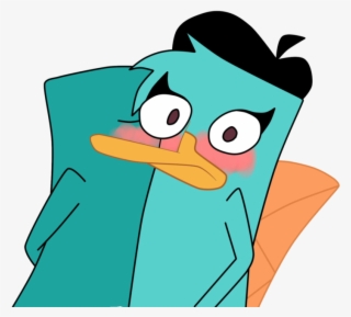 By Mishti14 Perry The Platypus, Phineas And Ferb, Kiss - Cartoon