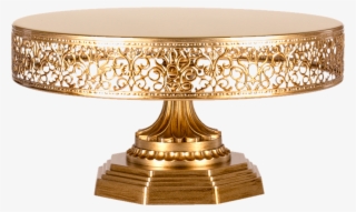 Gold Metal Cake Stand 6"h X 12"w - Золотистые Тортовницы В Киеве