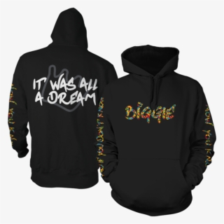 Embroidered Biggie Hoodie - Snap On Skull Hoodie