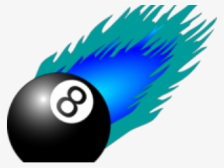 8 Ball Pool Clipart Eight Ball - Flames Clip Art