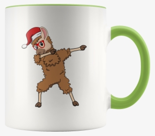 Llama Dabbing Santa Hipster Glasses Alpaca Lover Cute - Beer Stein