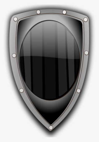 Free Shield Metal Free Round - Black Hd Shield Png