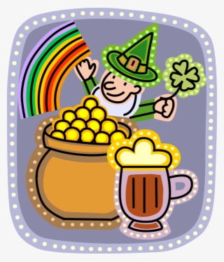 Vector Illustration Of St Patrick's Day Irish Leprechaun
