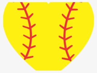 Emoji Clipart Softball - Heart Softball Clip Art
