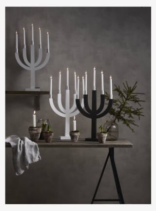 Candlestick Elias - Ljusstake Star Trading Elias Grå