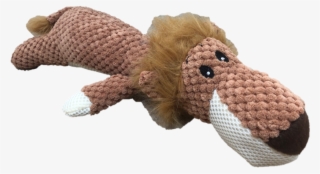 Paisley Paws Plush Squeaky Lion Dog Toy - Animal Figure