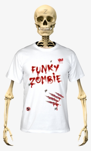 Zombe T-shirt Anti Zombie Funky Zombie For Children - Skeleton Wearing T Shirt