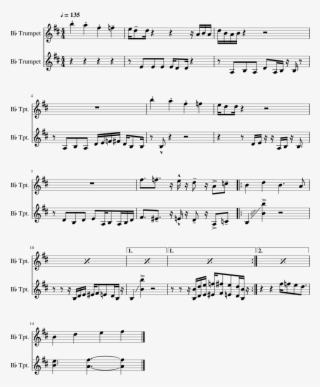 Sonic Mania Metal Sonic Boss Fight [trumpet Duet] - Gonna Fly Now Alto Saxophone Sheet Music