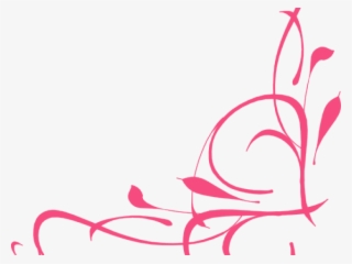 Swirl Clipart Filigree - Royal Blue Border Design