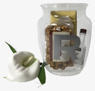 Small Acrylic Cookie Jar Mishloach Manos - Snowdrop