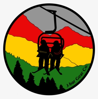 Chairlift Rasta Sticker 4" Clipart , Png Download - Rasta Chair Lift