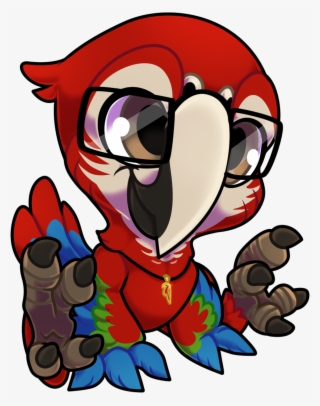 Cute Chibi Joel The Green Winged Macaw - Cartoon