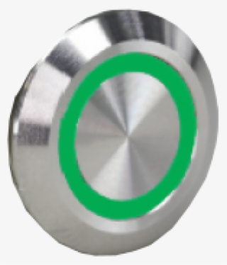 Push-button Flat "blank" Silver - Circle