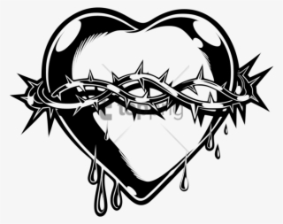 Free Png Imagenes De Corazones Con Espinas Png Image - Thorny Heart