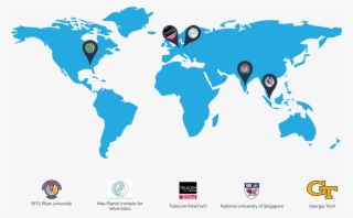 For The Love Of Hci - Transparent Background Simple World Map Png