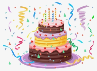 Birthday Cake Clipart Christmas - Happy Birthday Cake Png