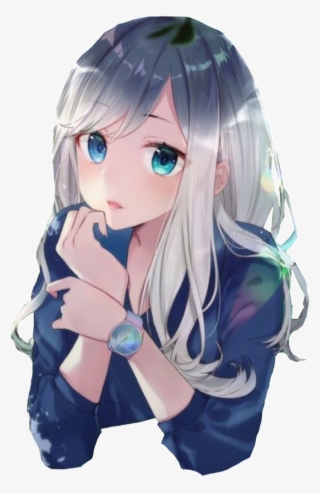 Anime Girl Sticker - دختر کفشدوزک و پسر گربه ای