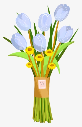 紫色的鲜花花束插画 - Bouquet