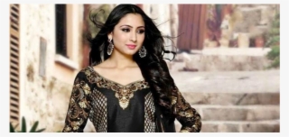 Black Salwa Front - Shalwar Kameez