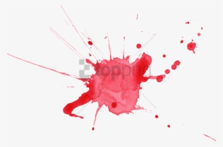 Free Png Watercolor Splashes Png Png Images Transparent - Red Watercolor Paint Splatter Transparent