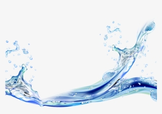 Fish Air Water Pump Aquarium Bottle Splashes Clipart - Water Splash Border Png