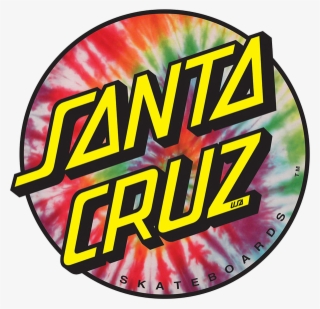 Sc Tie Dye Dot 3" Decal - Santa Cruz Skateboards