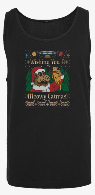 Cod Designs Alf Christmas T-shirt Tanktop Men Black