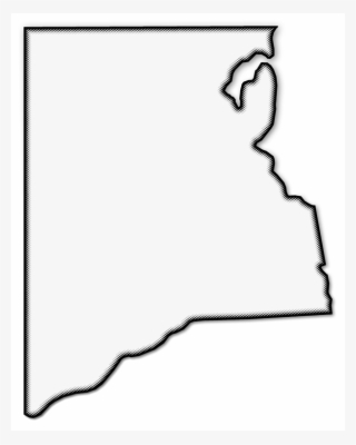 A Map Of Clay With A Black Outline, Drop Shadow, And - Silhouette