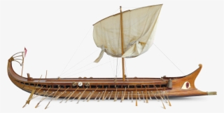 Persian Ship During Greek-persian Wars - Ancient Greek Ship Png