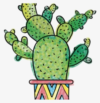 Cactus Clipart Vector - Drawn Cactus