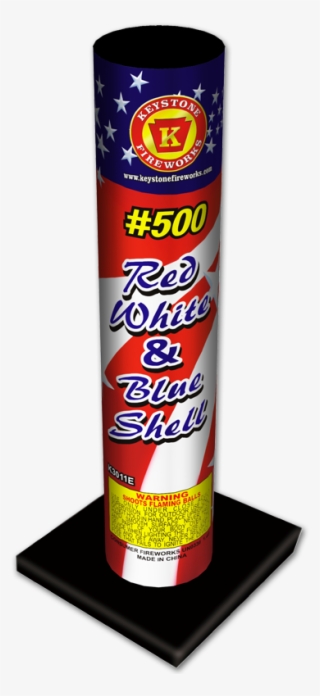 #500 Red, White & Blue Shell - Cylinder