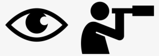 Eye Icon And Alternative Icon For Observe Action - Observe Icon Png
