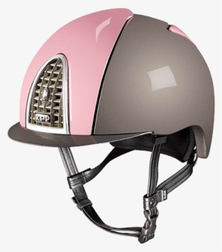 Riding Helmet Xc Cross Shine Light Grey & Pink By Kep - Ridhjälmar Kep