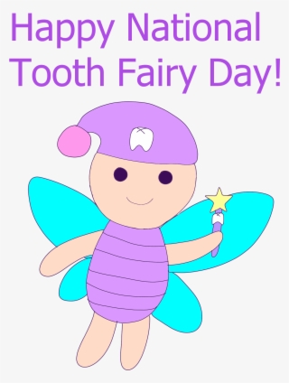Happy National Tooth Fairy Day - Cartoon