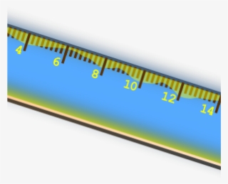 Ruler Clipart Blue And Yellow Ruler Clip Art At Clker - Plastic