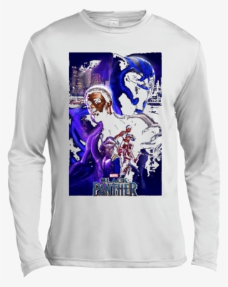 Marvel Black Panther Movie Wakanda Purple Poster T-shirt - One Piece Hoodie Supreme