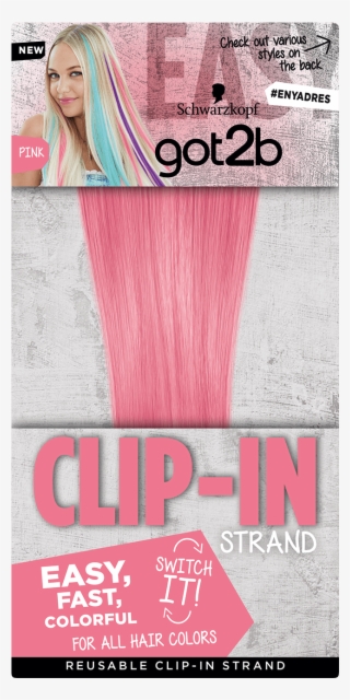 Got2b Color Com Clip In Pink - Blond