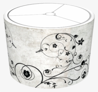 Black And Grey Floral Swirls - Drawing