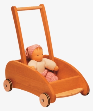 Baby Walker Cart With Doll - Wooden Children Walker