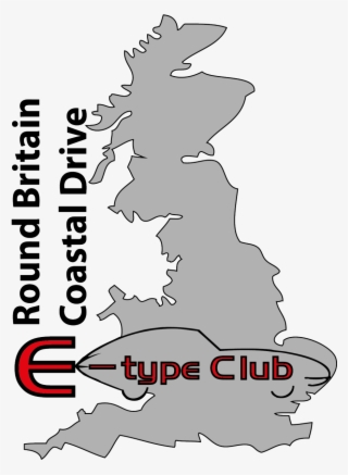 Jaguar E Type Club Round Britain Coastal Drive - Illustration