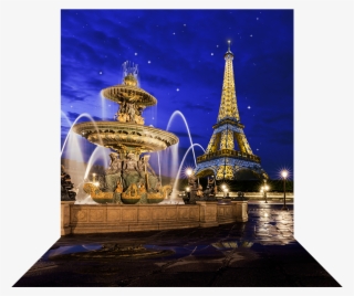 3 Dimensional View Of 10'x20' Backdrop - Eiffel Tower