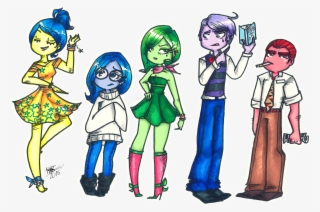 Inside Out By Sweetlyviolent-d905wej 2,961×1,931 Pixels - Inside Out As People