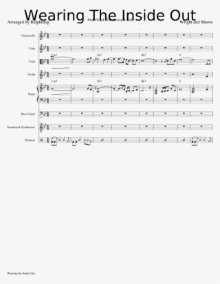 Wearing The Inside Out Sheet Music Composed By Wright - Wearing The Inside Out Chords