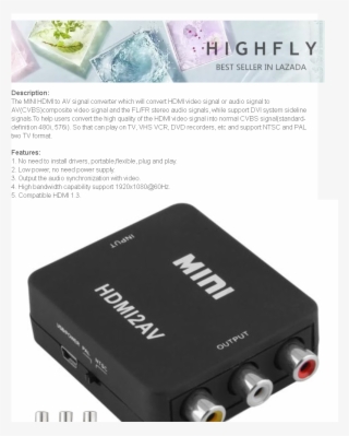 Product Details Of 【free Gift】digital Hdmi To Rca Composite - Rca Connector