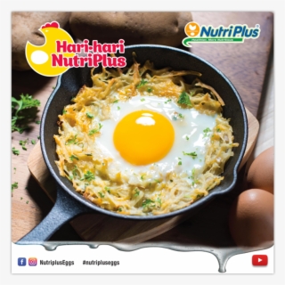 Baked Eggs In Cheesy Hash Brown